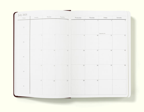 Executive Mid-Year Day Per Page Journal - July 2025 to June 2026 - Daily Diary Planner