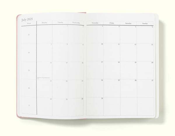 Executive Mid-Year Day Per Page Journal - July 2025 to June 2026 - Daily Diary Planner