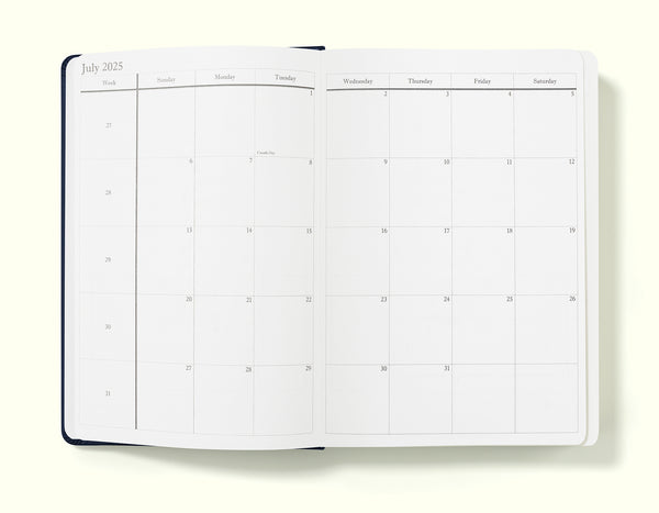 Executive Mid-Year Day Per Page Journal - July 2025 to June 2026 - Daily Diary Planner