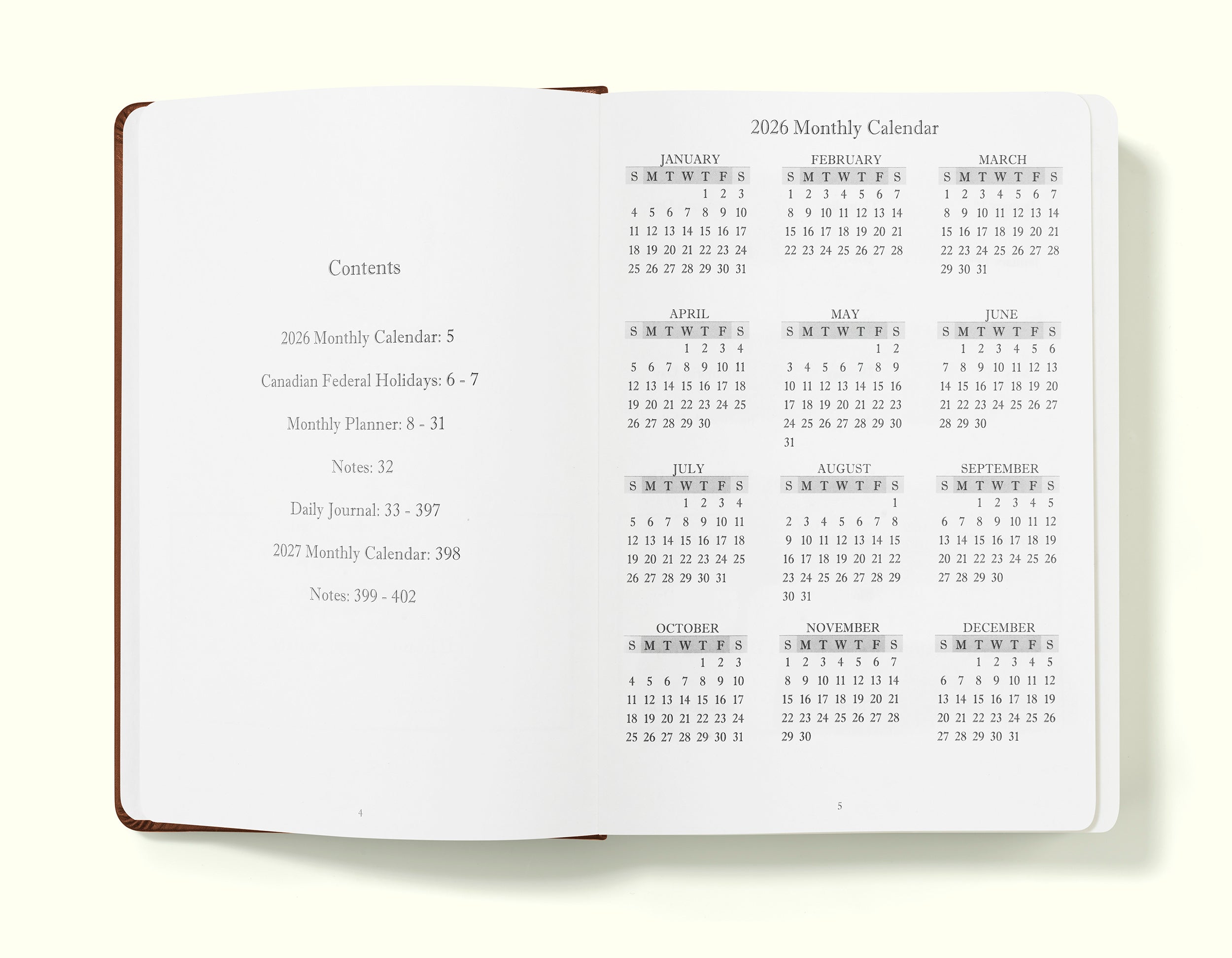 The Executive Journal – 2026 Daily Planner and Diary