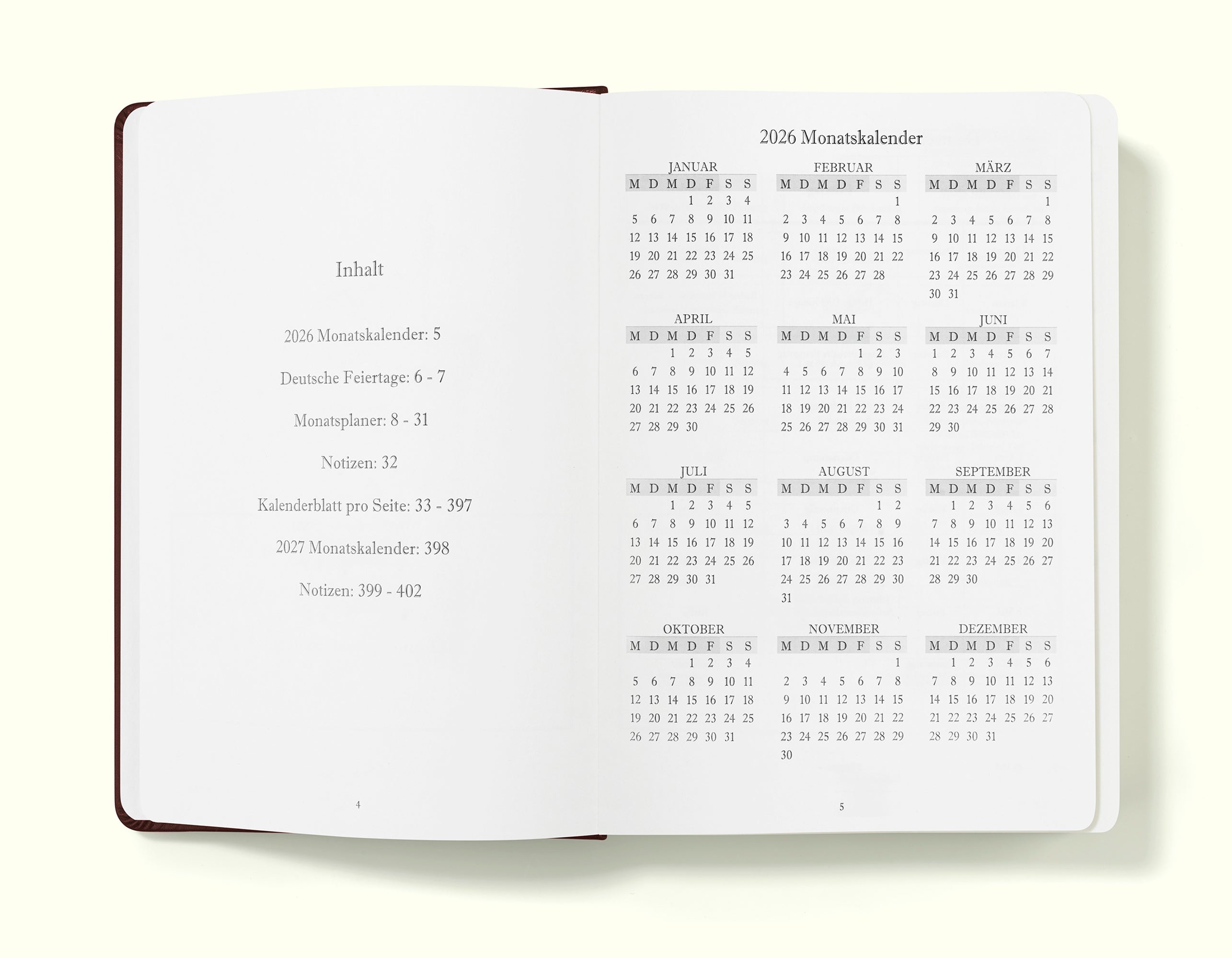 The Executive Journal – Tagesplaner und Tagebuch 2025