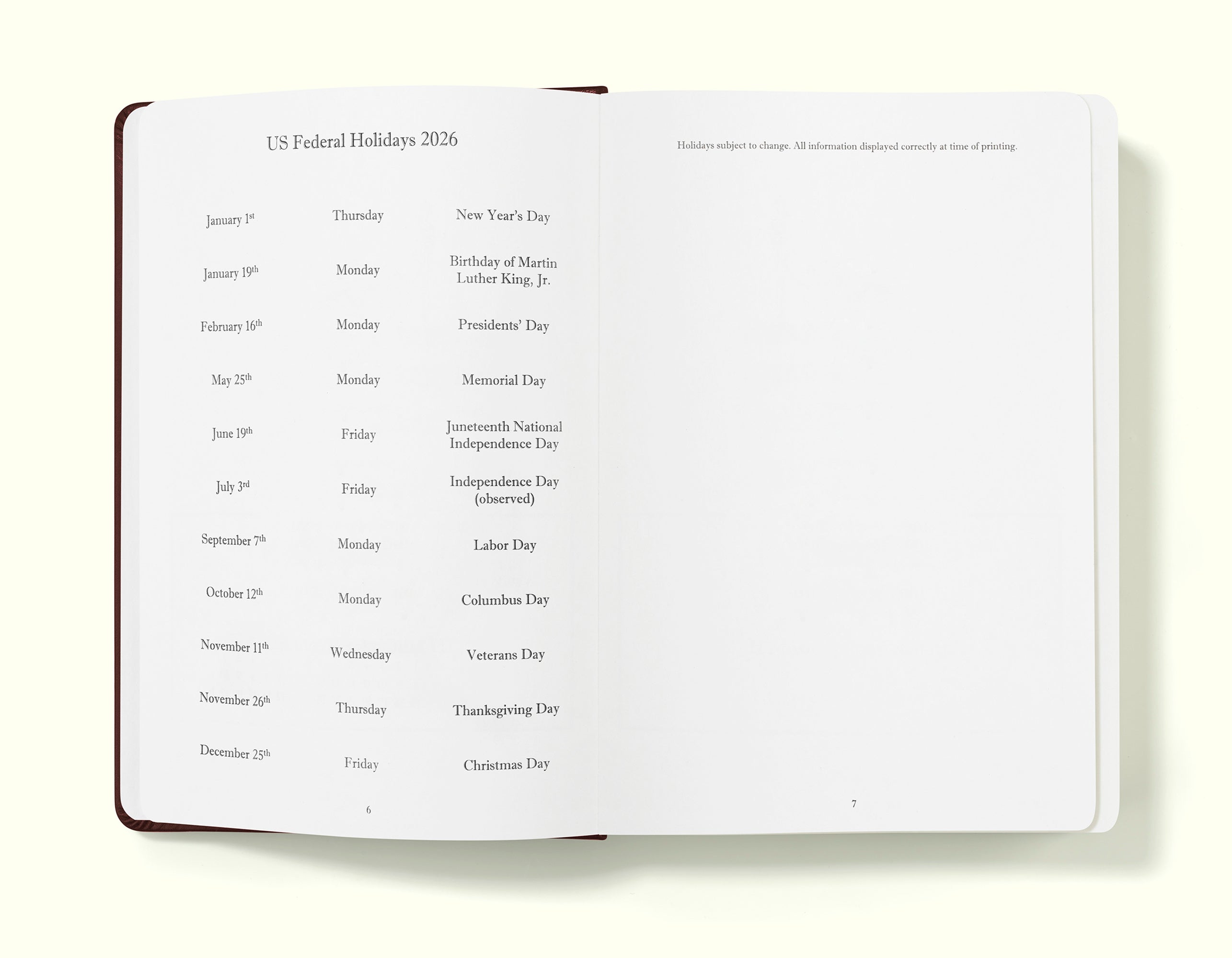 The Executive Journal – Tagesplaner und Tagebuch 2025