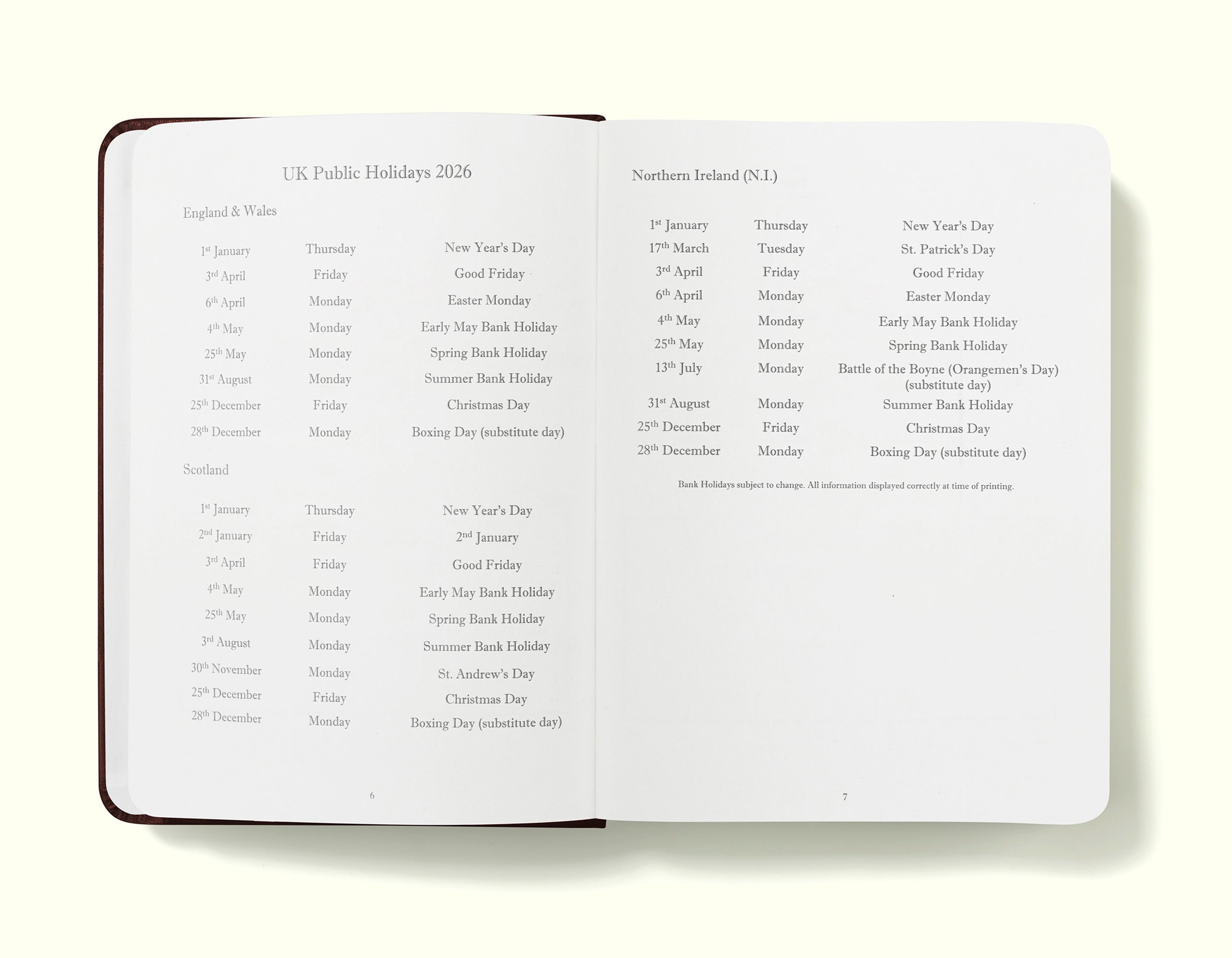 The Executive Journal – 2026 Daily Planner and Diary