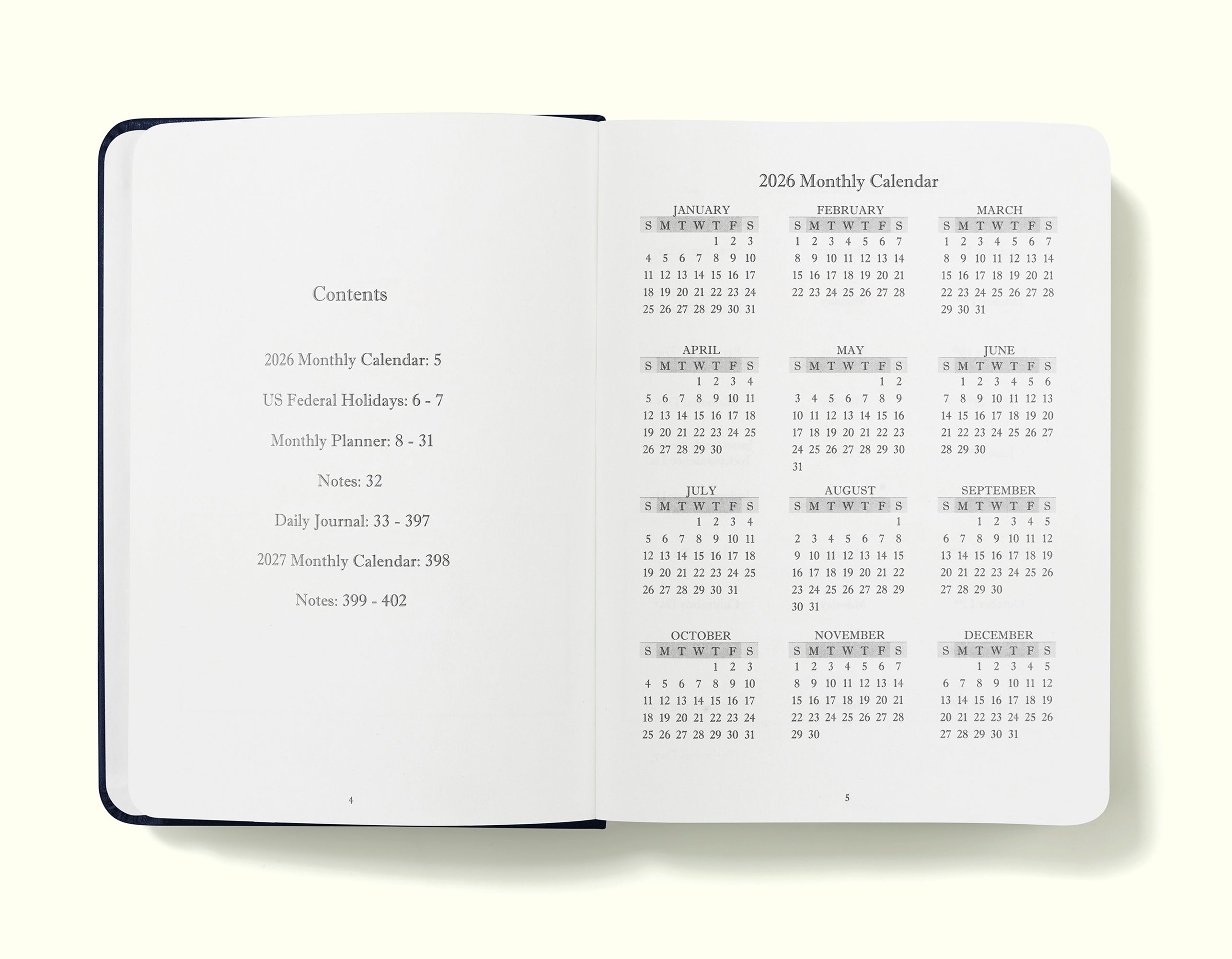 The Executive Journal – 2026 Daily Planner and Diary