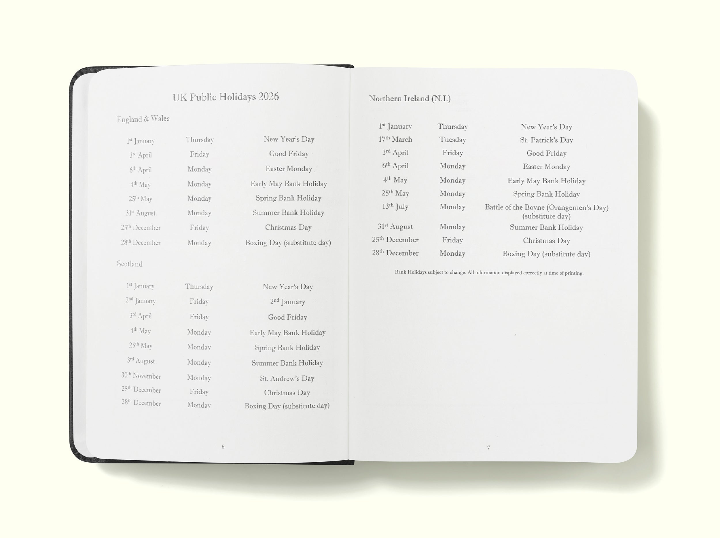 The Executive Journal – 2026 Daily Planner and Diary