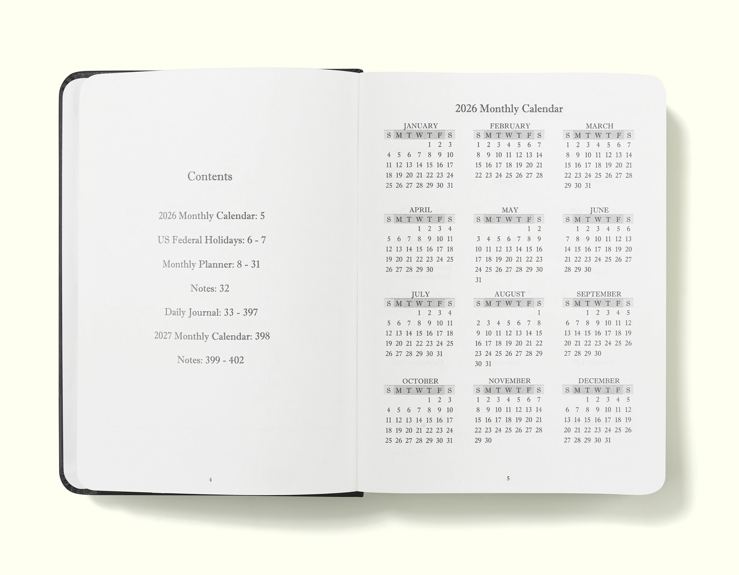 The Executive Journal – 2026 Daily Planner and Diary