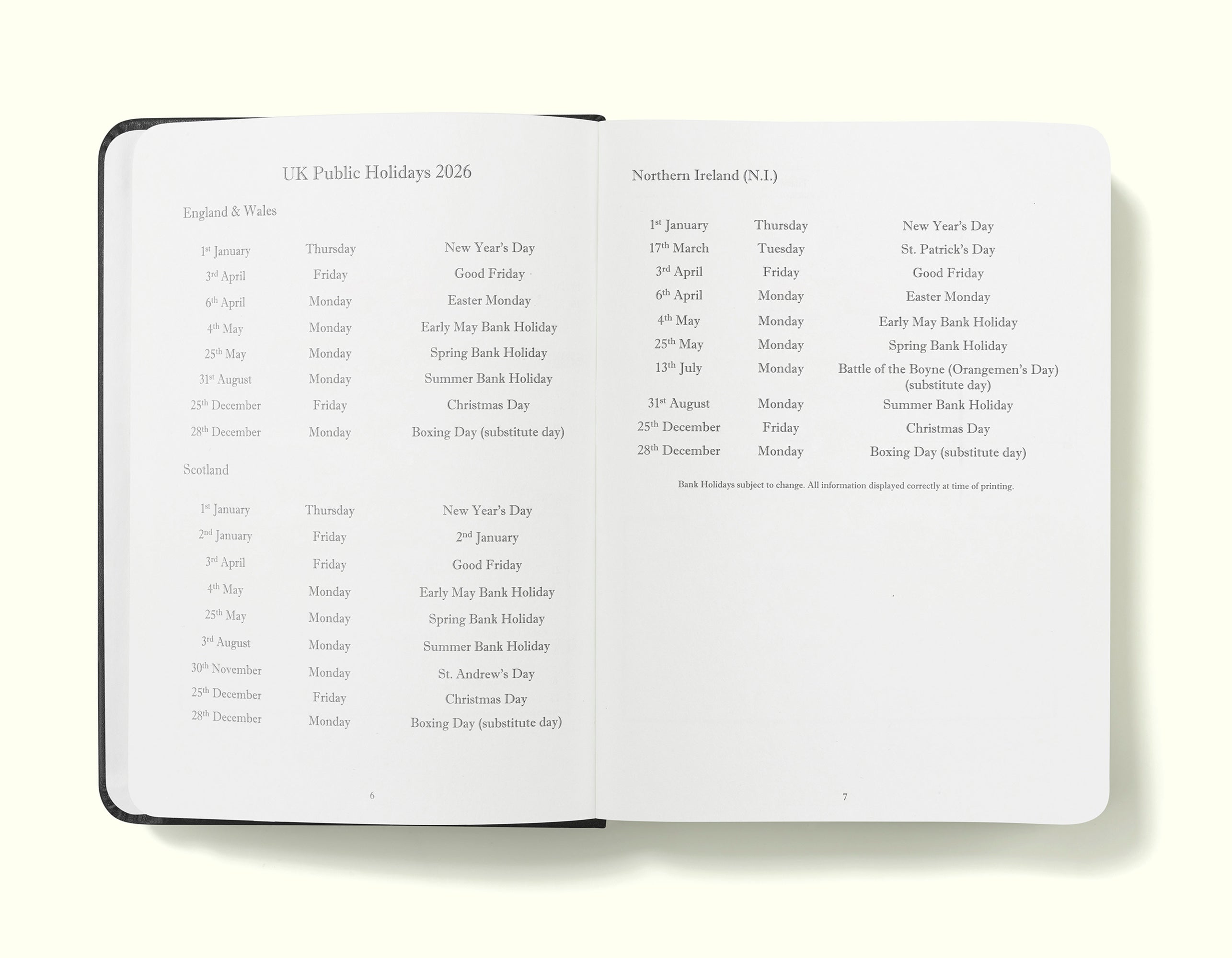 The Executive Journal – 2026 Daily Planner and Diary