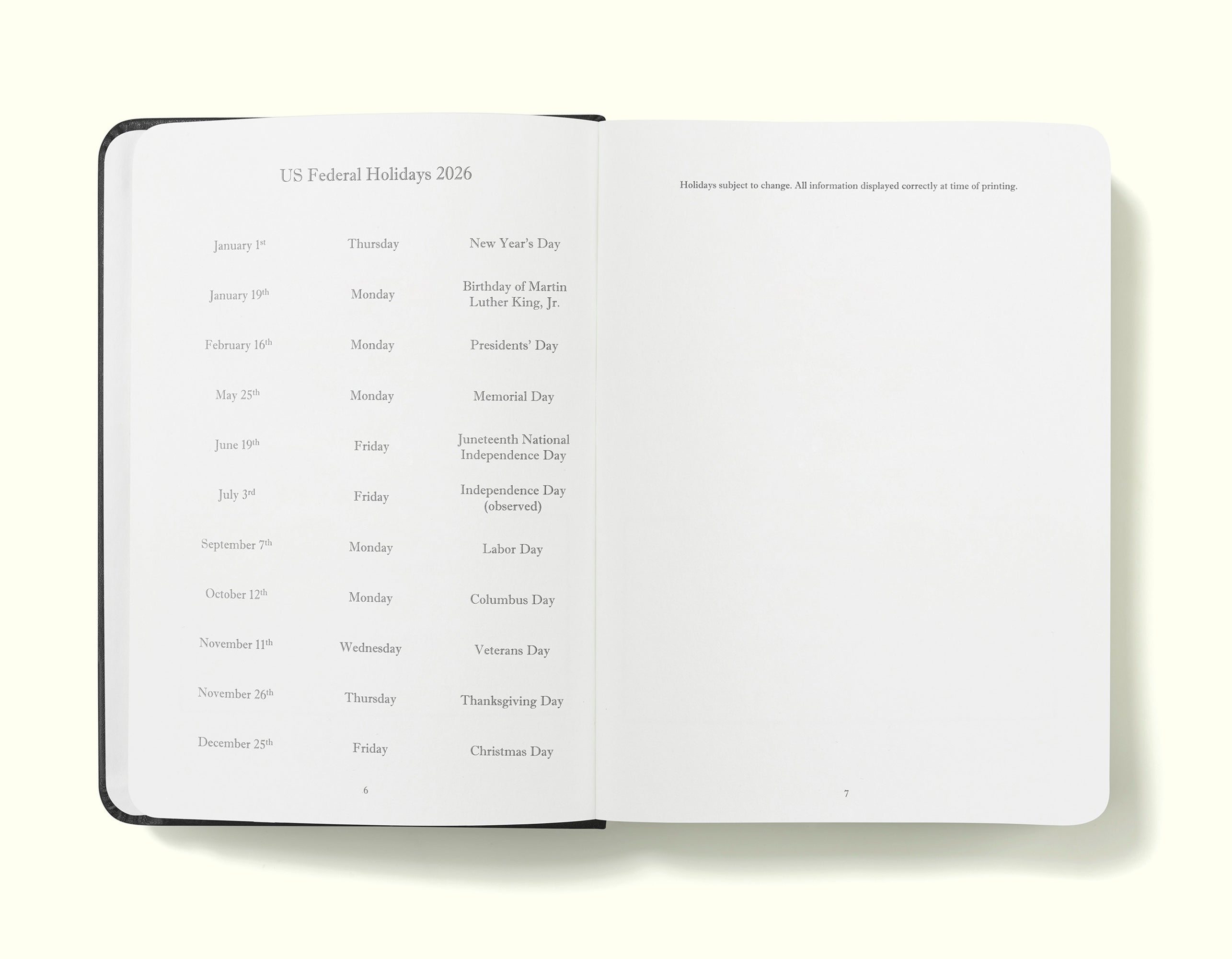 The Executive Journal – 2026 Daily Planner and Diary