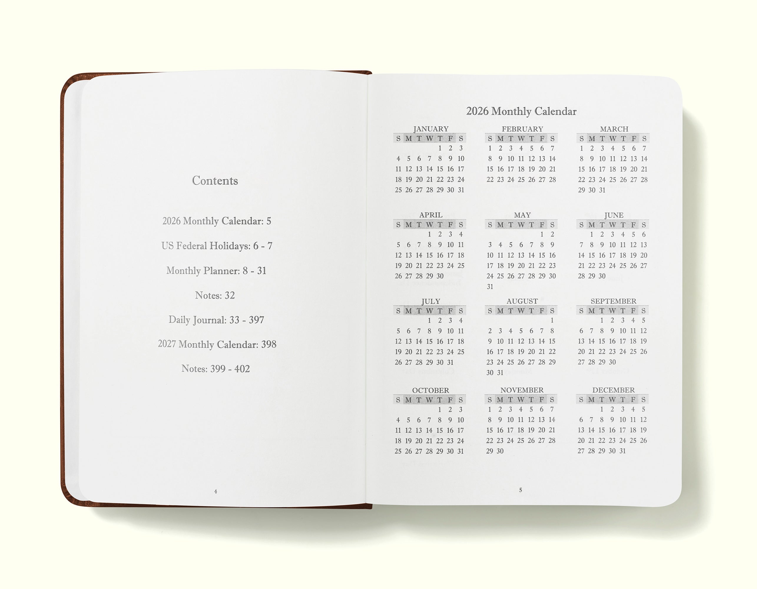 The Executive Journal – 2026 Daily Planner and Diary