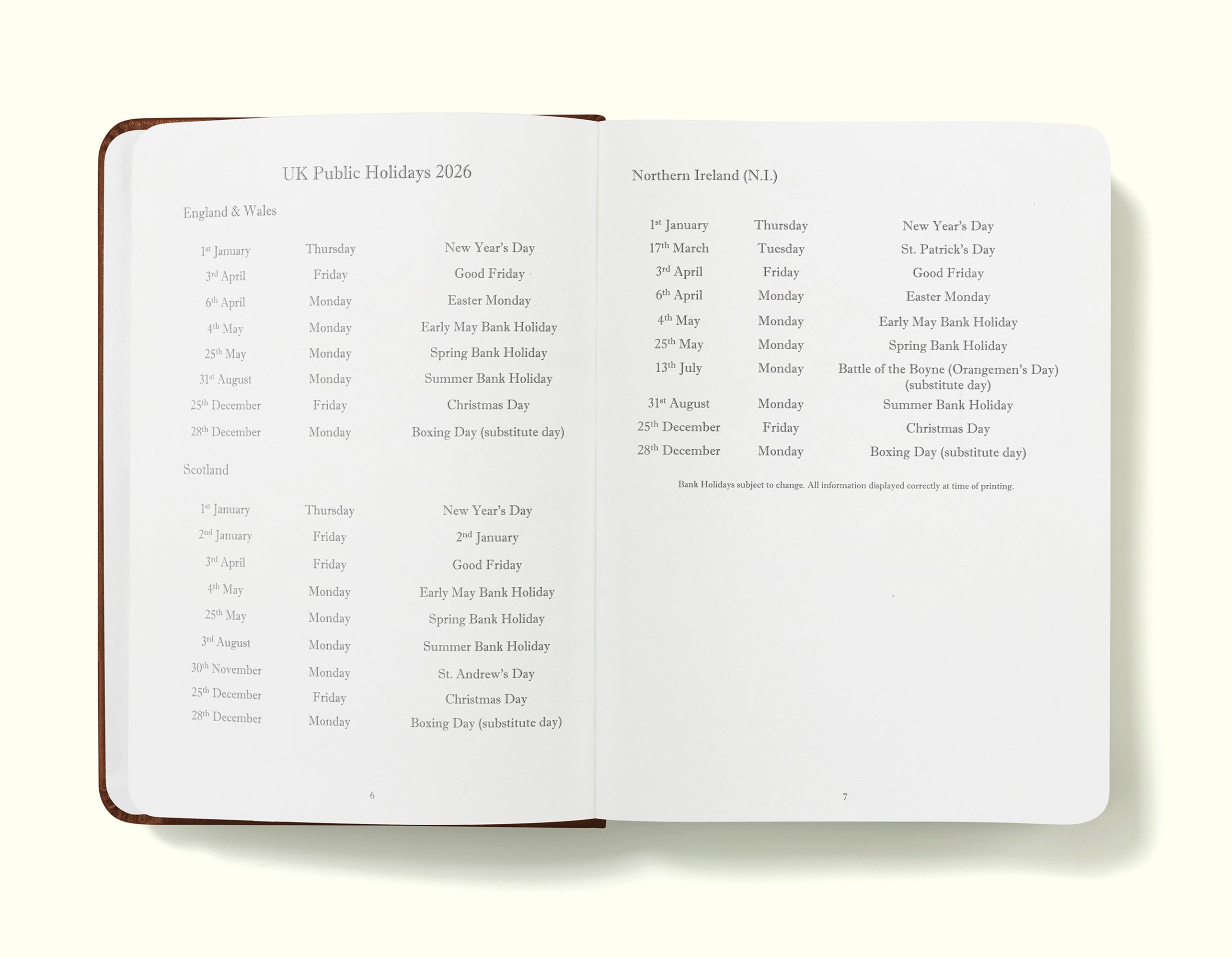 The Executive Journal – 2026 Daily Planner and Diary