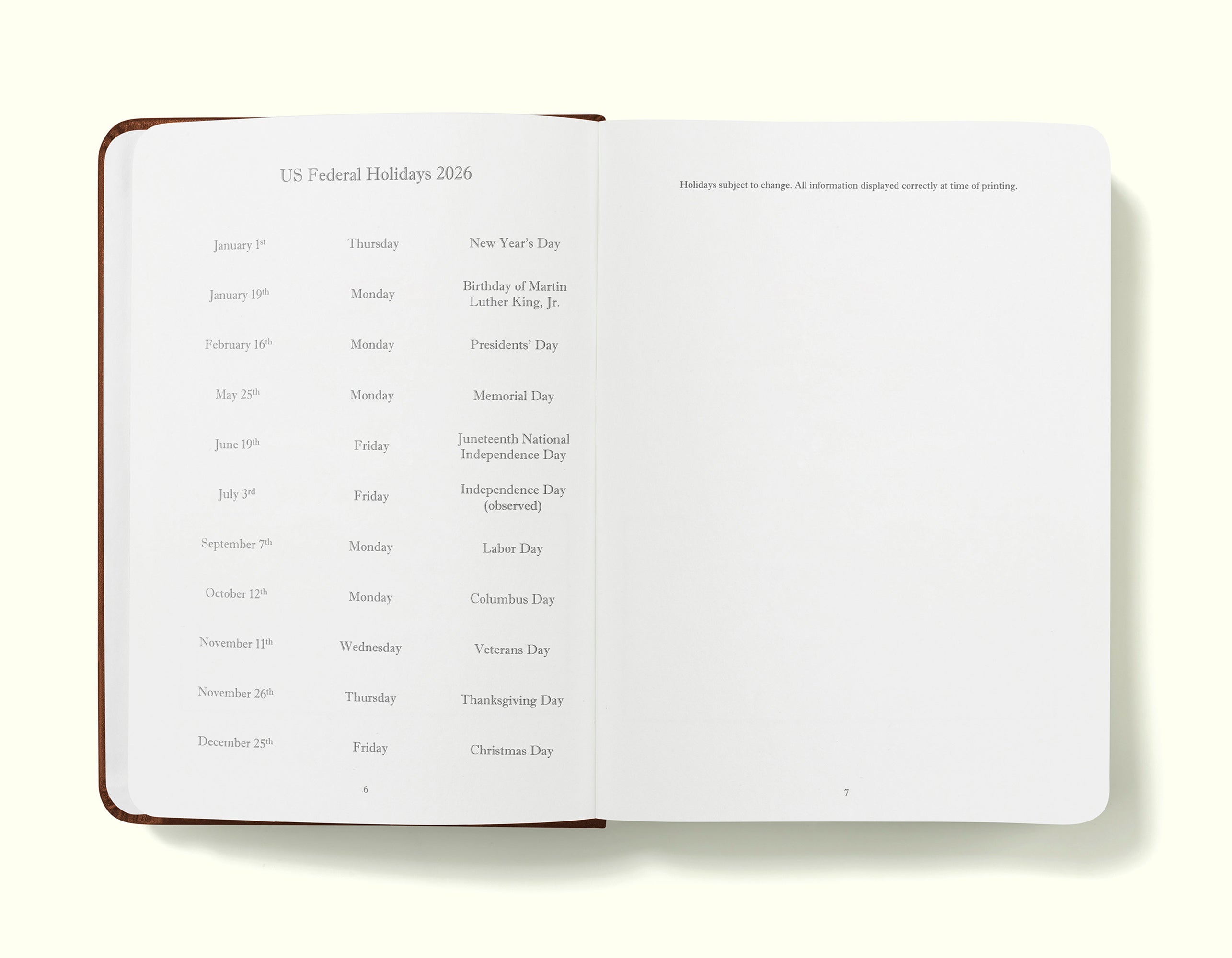 The Executive Journal – 2026 Daily Planner and Diary