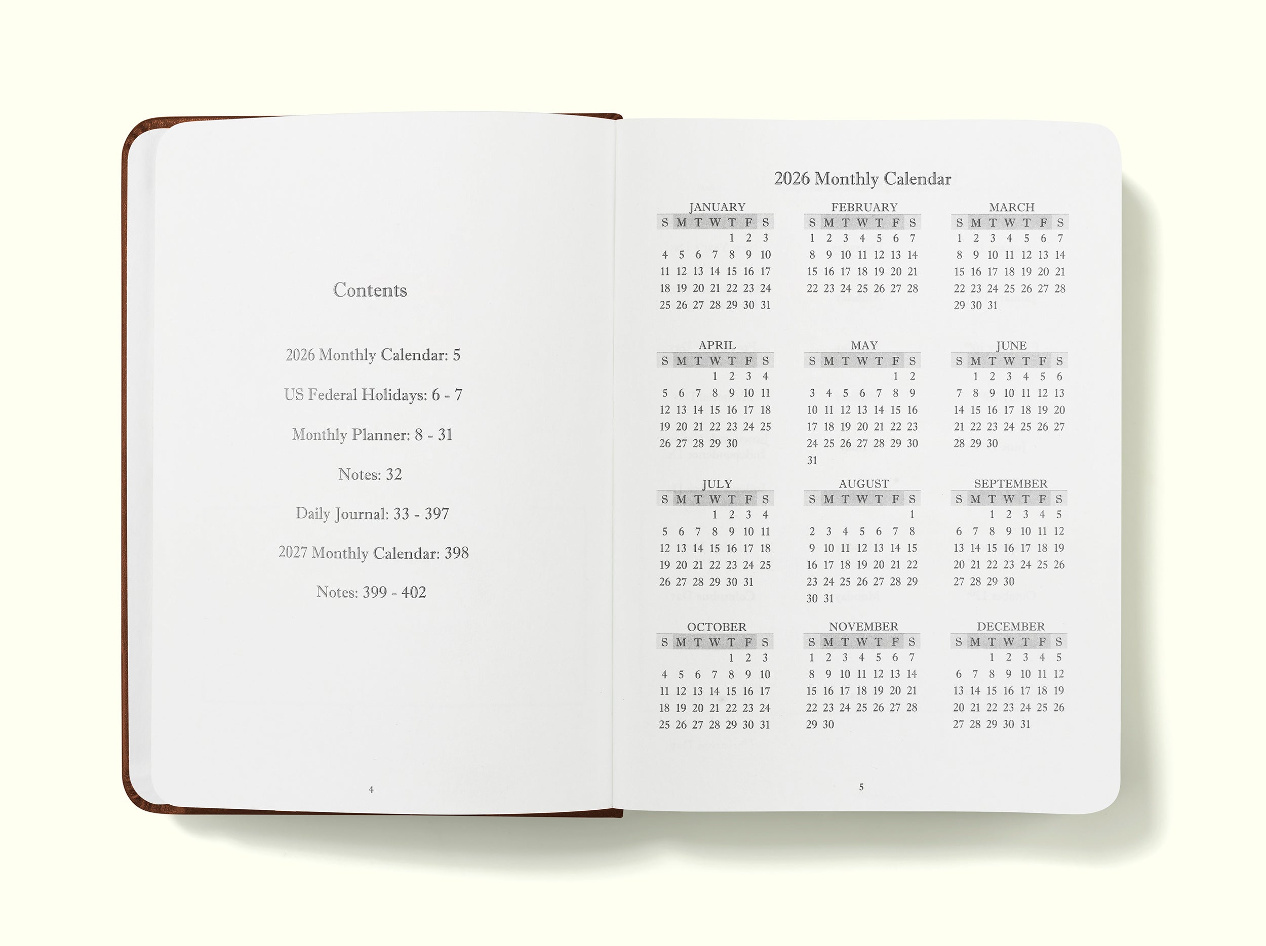 The Executive Journal – 2026 Daily Planner and Diary