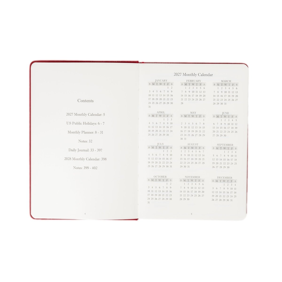 The Executive Journal – 2027 Edition – with US Public Holidays - Wykeham’s
