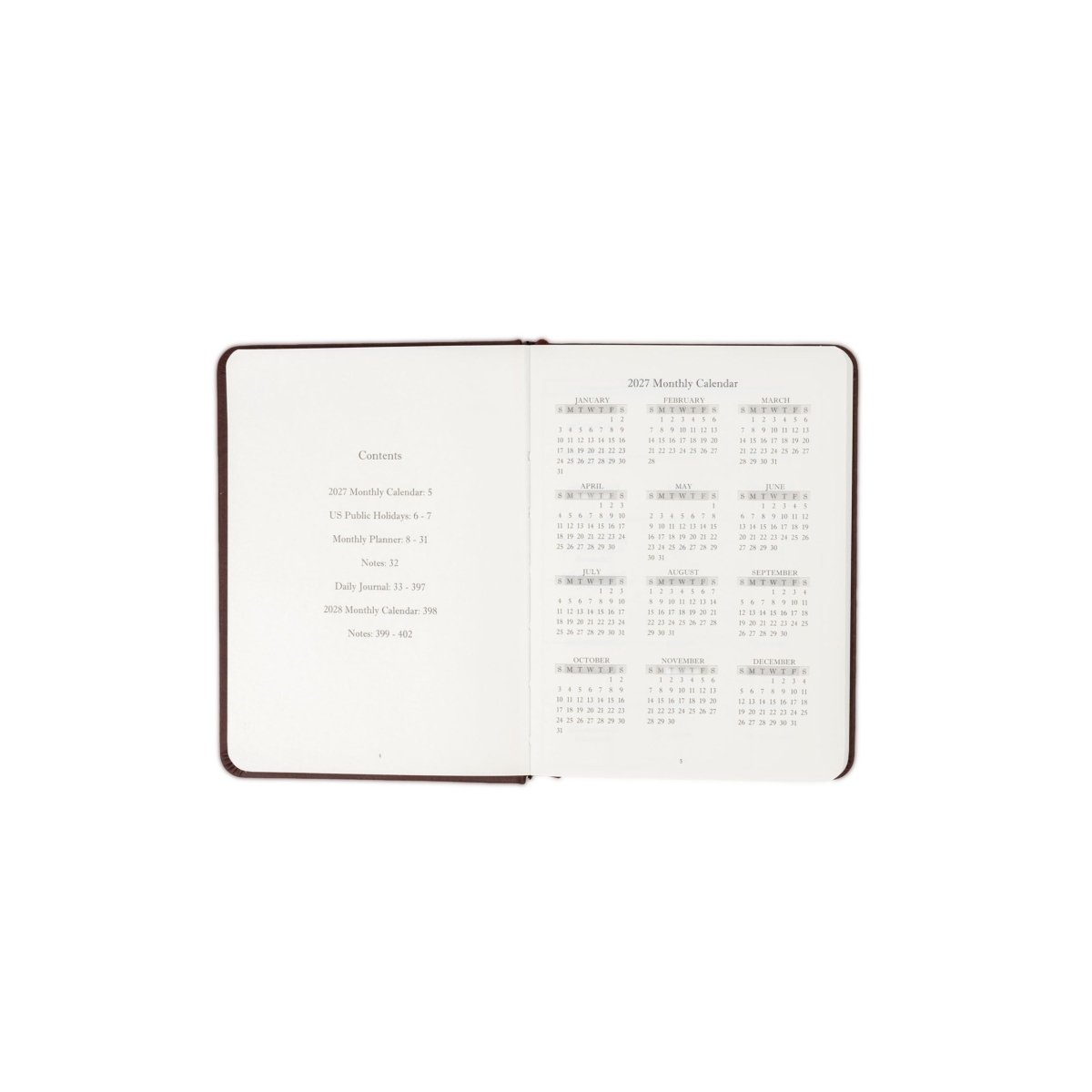 The Executive Journal – 2027 Edition – with US Public Holidays - Wykeham’s