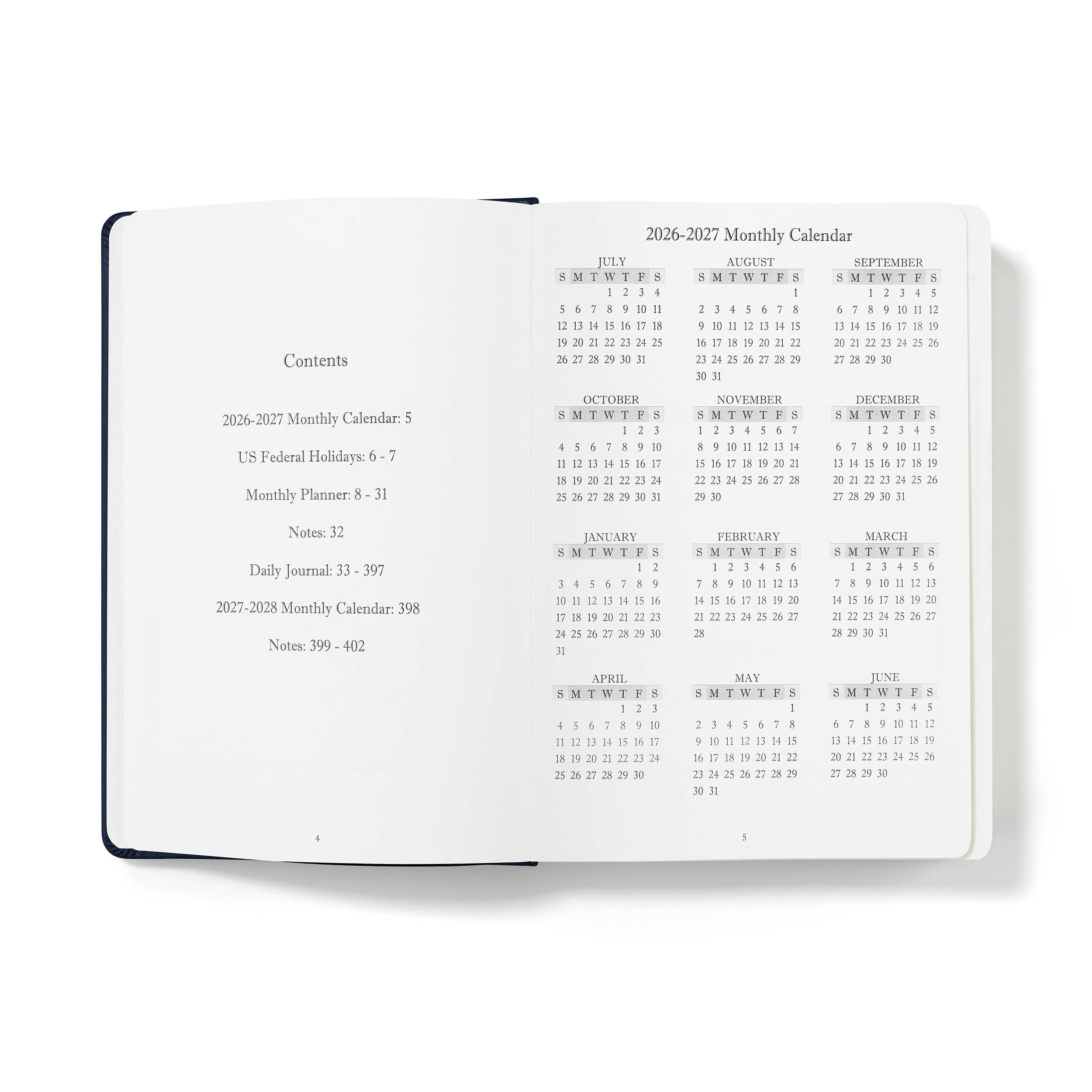 The Executive Journal - Mid-Year Edition - July 2026 to June 2027 – with US Public Holidays