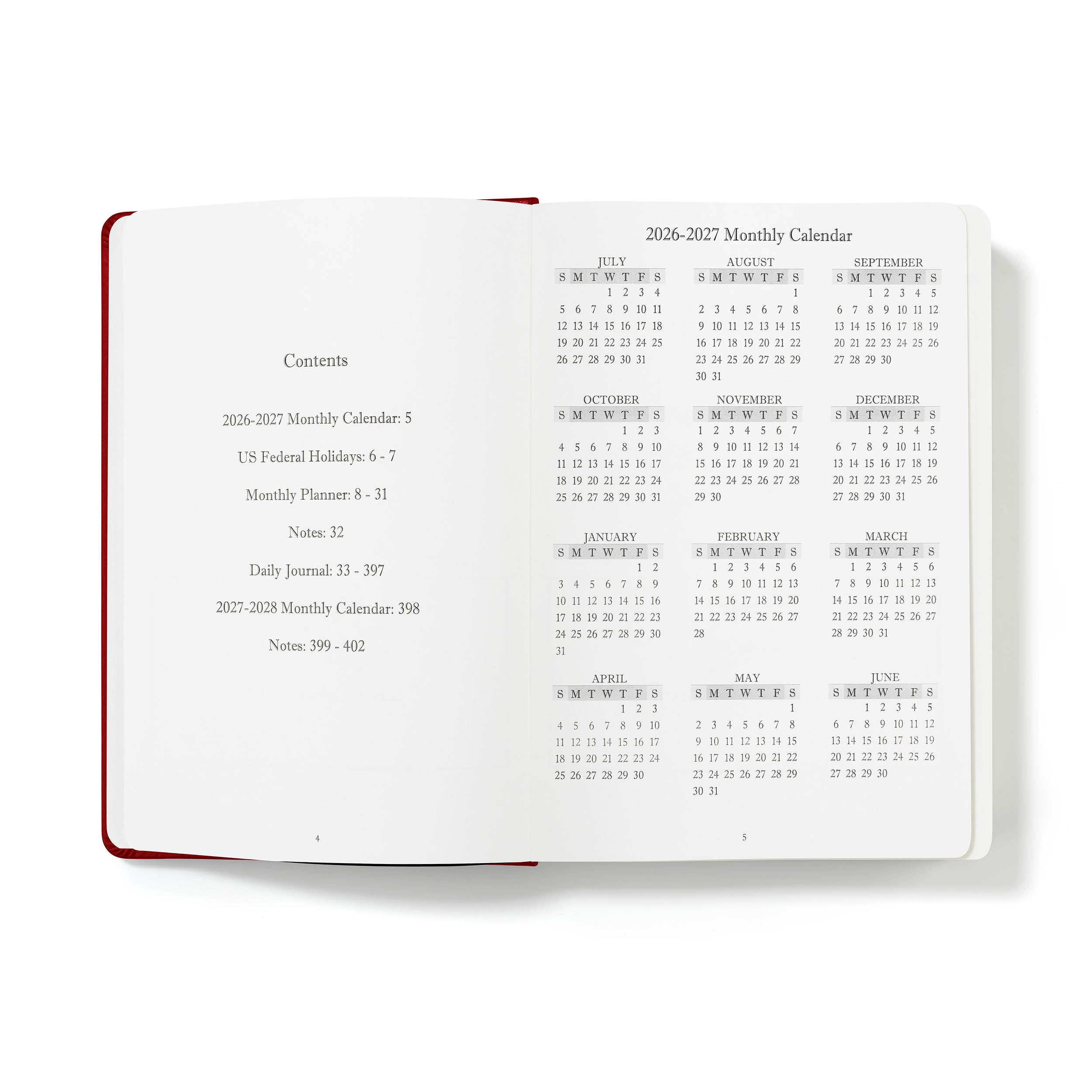 The Executive Journal - Mid-Year Edition - July 2026 to June 2027 – with US Public Holidays