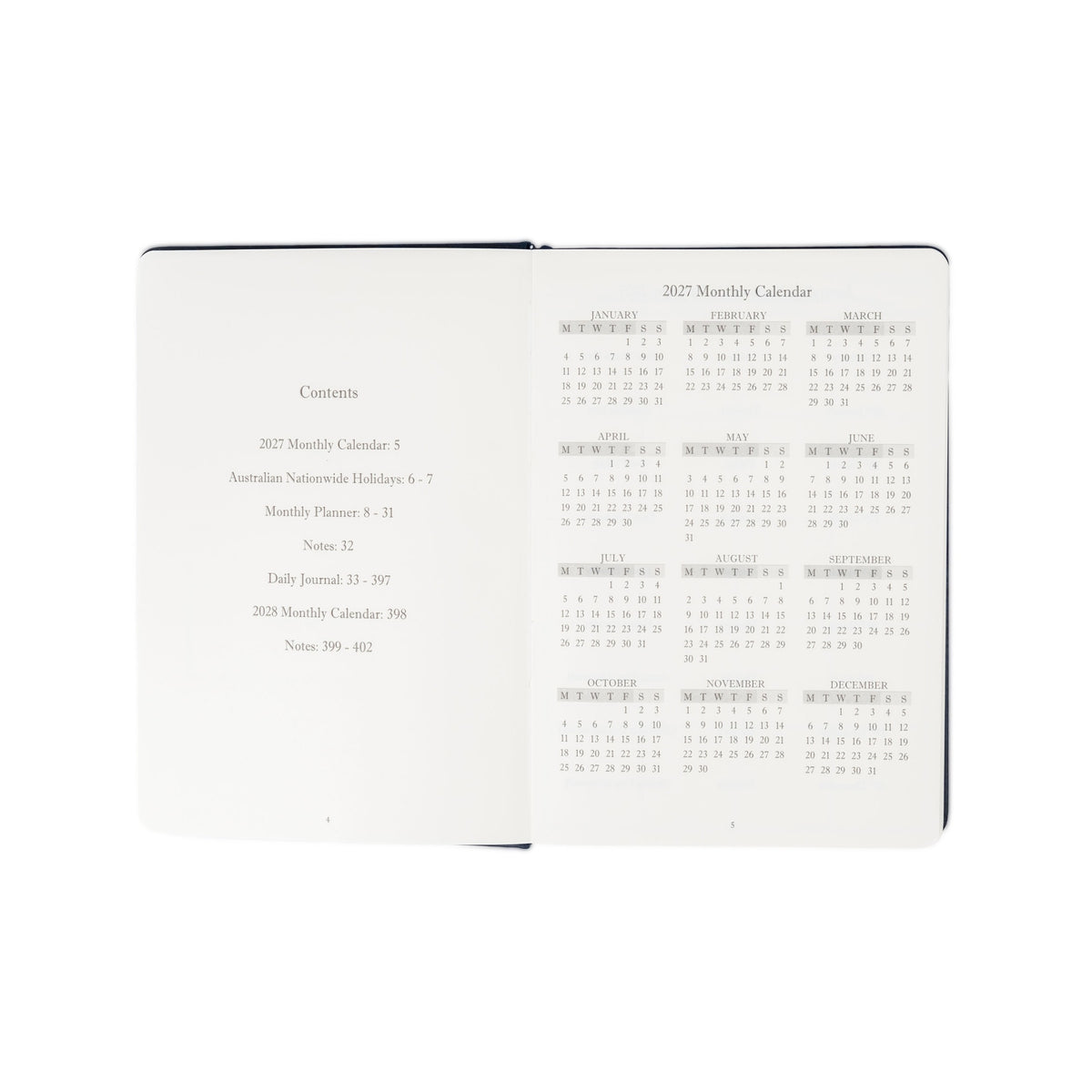 The Executive Journal – 2027 Edition – with Australian Public Holidays