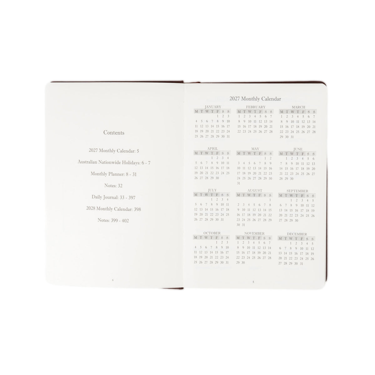 The Executive Journal – 2027 Edition – with Australian Public Holidays