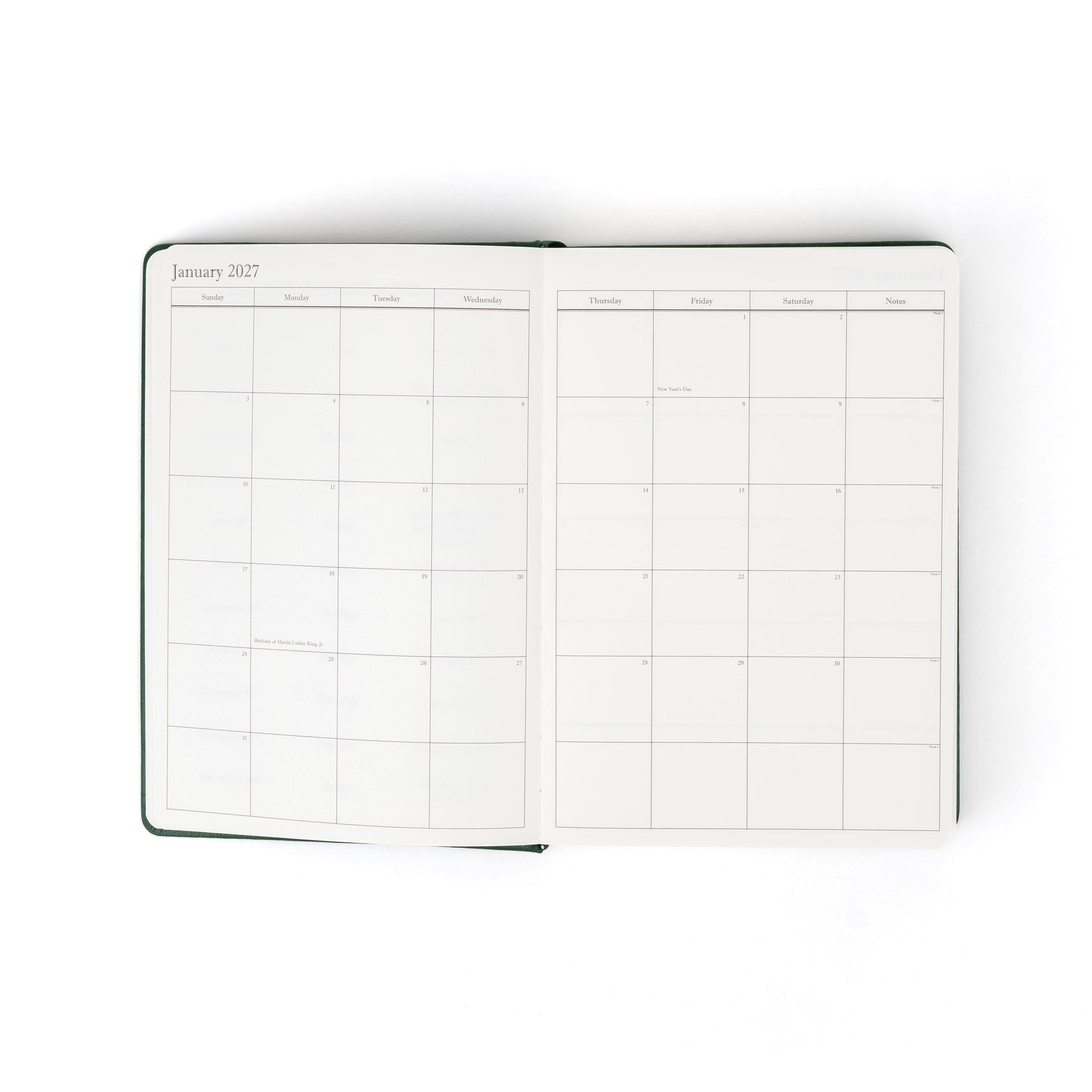 The Executive Journal – 2027 Edition – with US Public Holidays