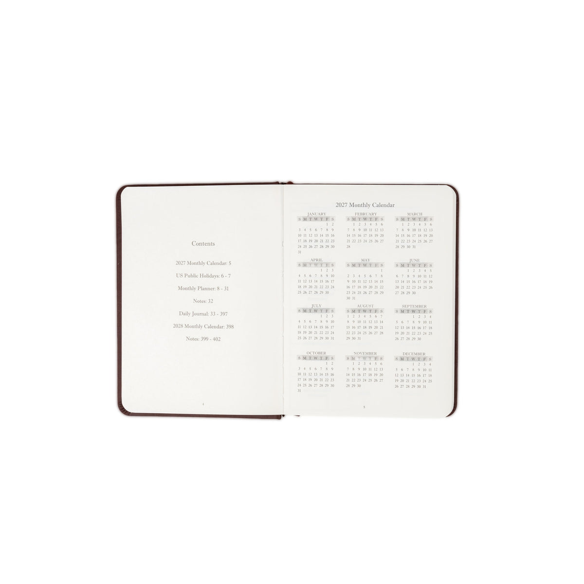 The Executive Journal – 2027 Edition – with US Public Holidays
