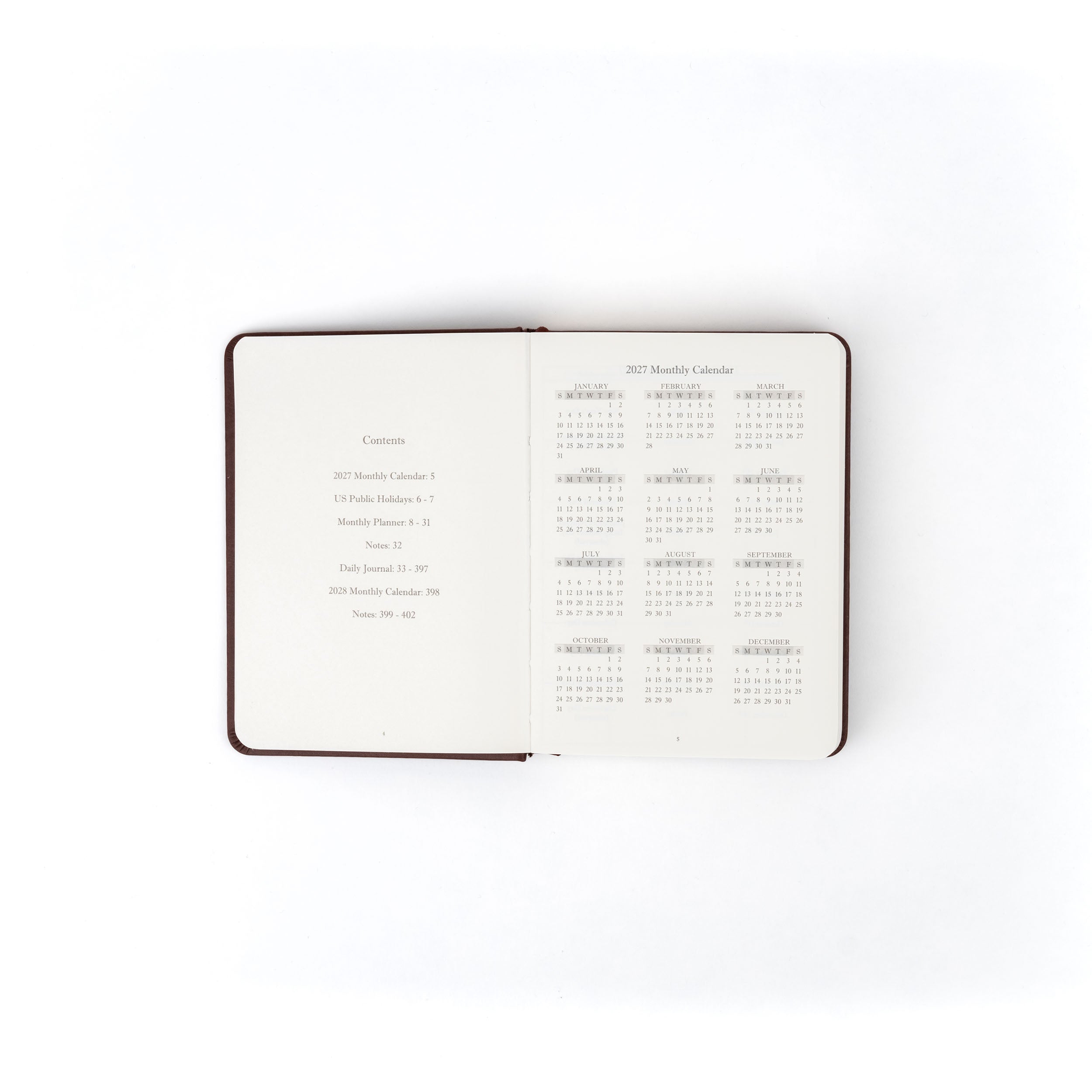 The Executive Journal – 2027 Edition – with US Public Holidays