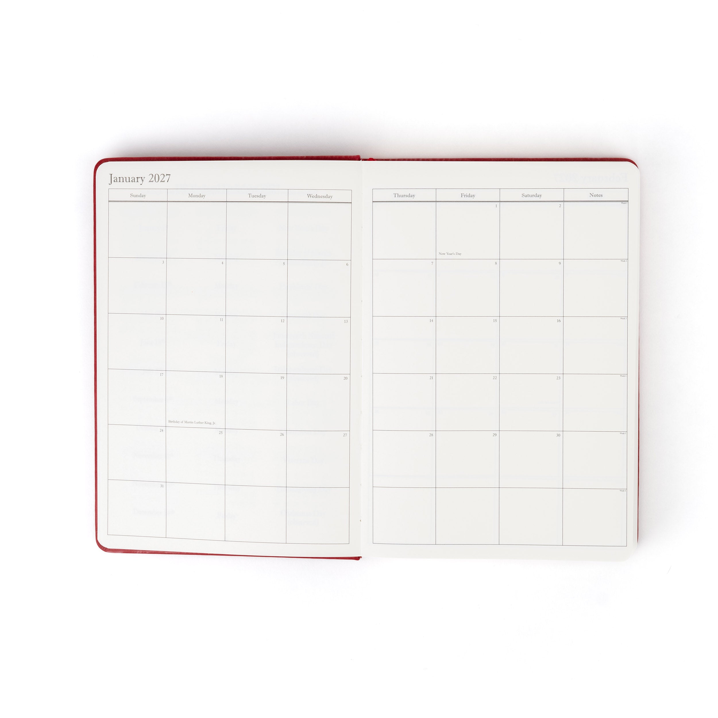 The Executive Journal – 2027 Edition – with US Public Holidays