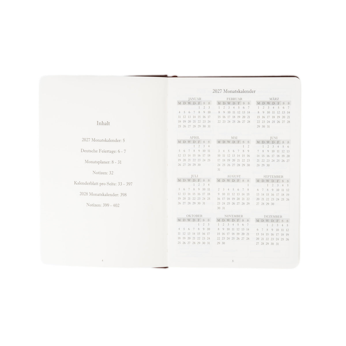 The Executive Journal – 2027 Edition – with German Public Holidays