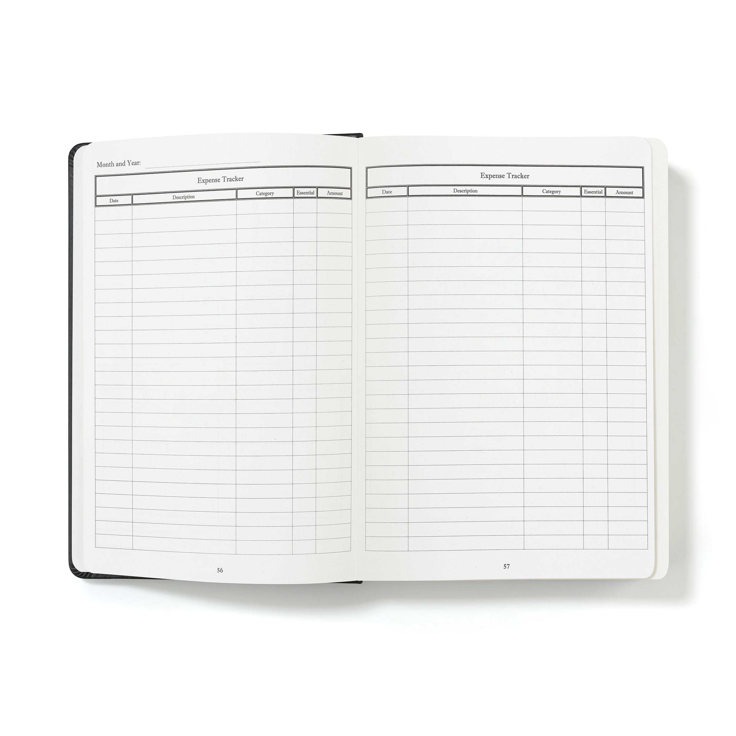 The Resourceful Journal – Financial Planner and Monthly Budgeting Book – with US Layout